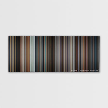 RoboCop color palette canvas print: thousands of thin vertical stripes of color