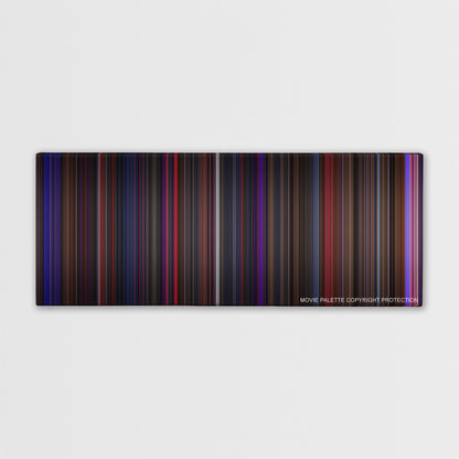 Chicago color palette canvas print: thousands of thin vertical stripes of color
