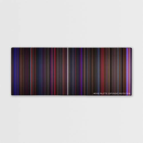 Chicago color palette canvas print: thousands of thin vertical stripes of color