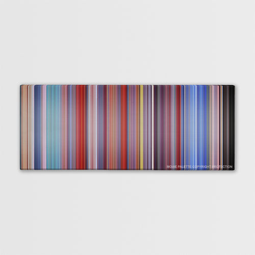 Austin Powers: The Spy Who Shagged Me color palette canvas print: thousands of thin vertical stripes of color