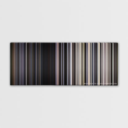 Transcendence color palette canvas print: thousands of thin vertical stripes of color