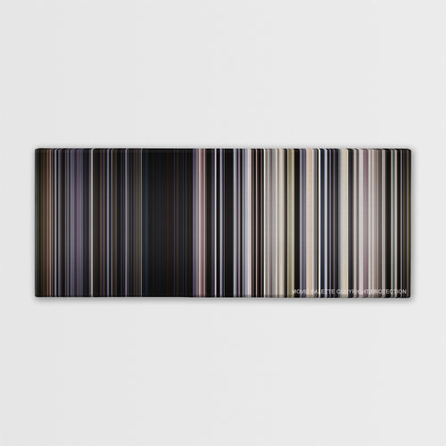 Transcendence color palette canvas print: thousands of thin vertical stripes of color