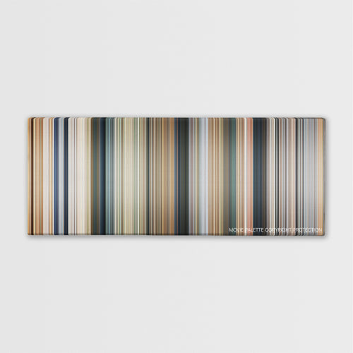 Dr. Dolittle color palette canvas print: thousands of thin vertical stripes of color