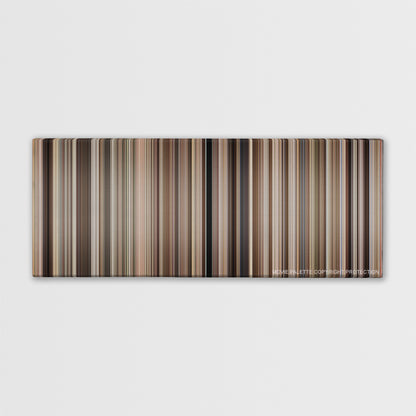 Gandhi color palette canvas print: thousands of thin vertical stripes of color