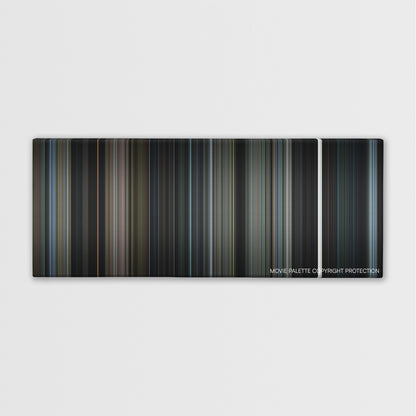 The Ring Two color palette canvas print: thousands of thin vertical stripes of color