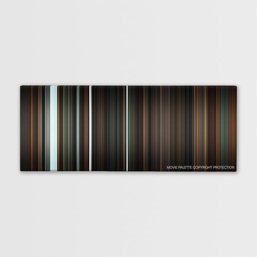 Only Lovers Left Alive color palette canvas print: thousands of thin vertical stripes of color
