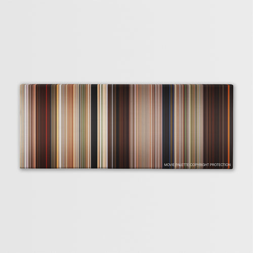 DragonHeart color palette canvas print: thousands of thin vertical stripes of color