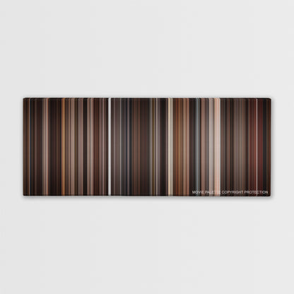 Once Upon a Time in America color palette canvas print: thousands of thin vertical stripes of color