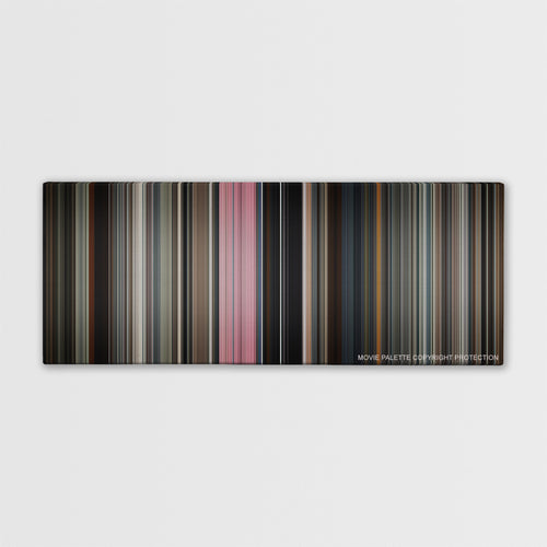 Glass color palette canvas print: thousands of thin vertical stripes of color