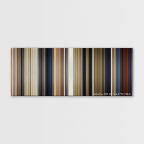 Me Before You color palette canvas print: thousands of thin vertical stripes of color