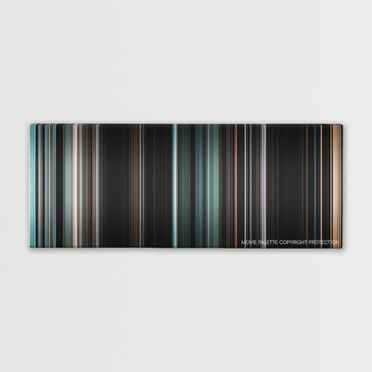 The Rite color palette canvas print: thousands of thin vertical stripes of color