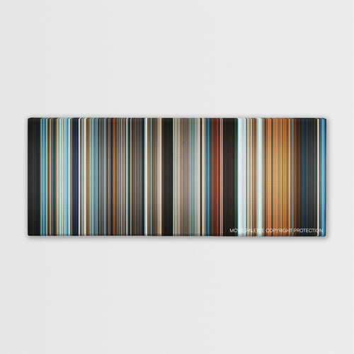 Another Earth color palette canvas print: thousands of thin vertical stripes of color