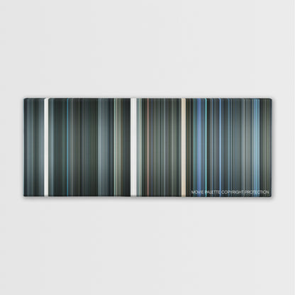 Iron Sky color palette canvas print: thousands of thin vertical stripes of color