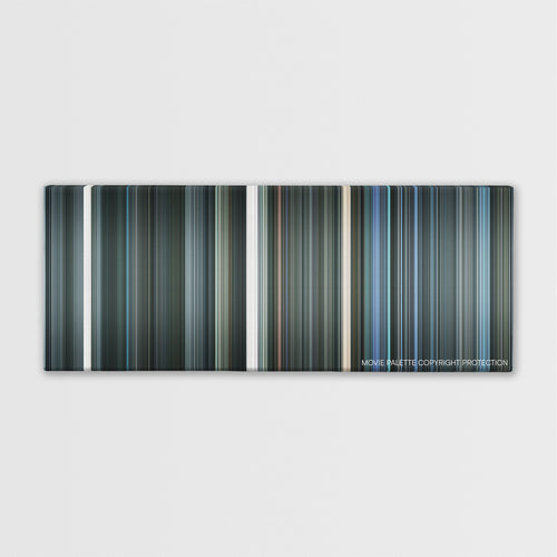 Iron Sky color palette canvas print: thousands of thin vertical stripes of color