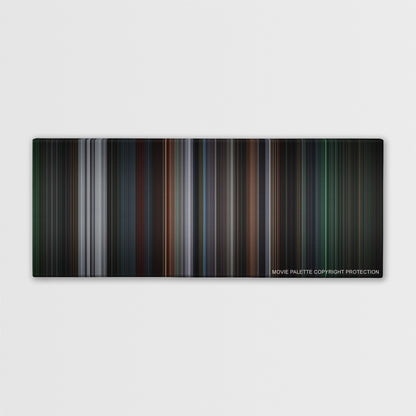 8 Mile color palette canvas print: thousands of thin vertical stripes of color