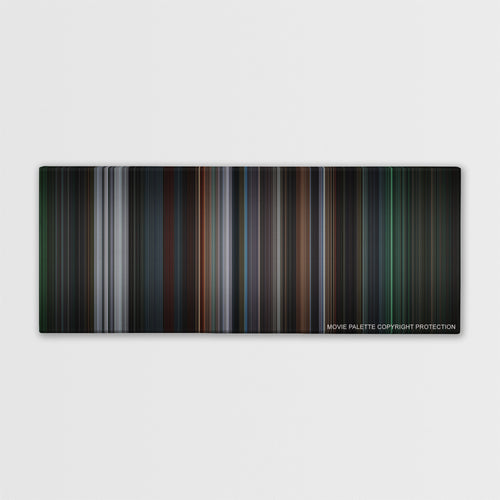 8 Mile color palette canvas print: thousands of thin vertical stripes of color