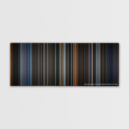 V for Vendetta color palette canvas print: thousands of thin vertical stripes of color