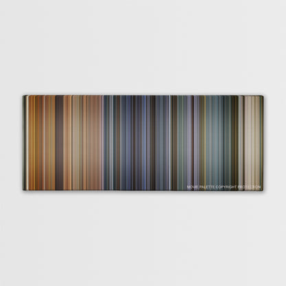 Ip Man color palette canvas print: thousands of thin vertical stripes of color