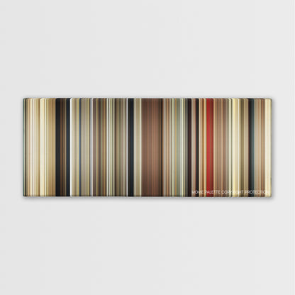 Malena color palette canvas print: thousands of thin vertical stripes of color