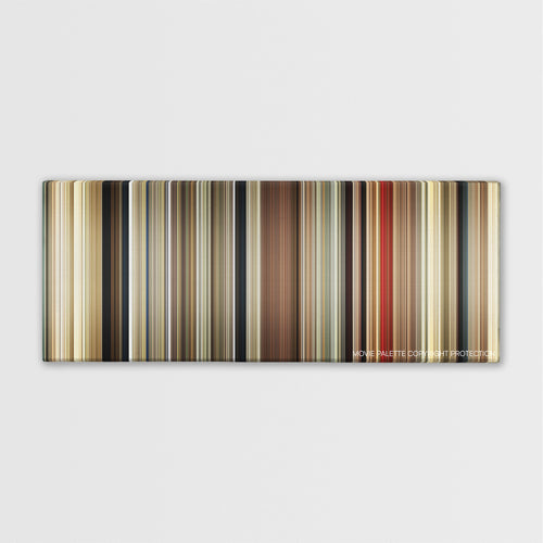 Malena color palette canvas print: thousands of thin vertical stripes of color