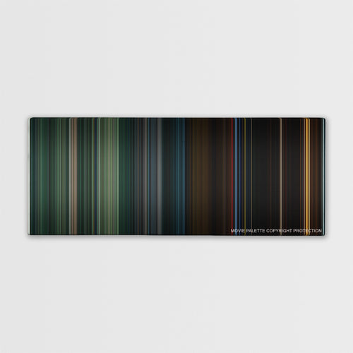 Predators color palette canvas print: thousands of thin vertical stripes of color