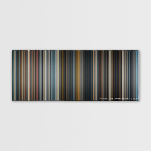 Munich color palette canvas print: thousands of thin vertical stripes of color