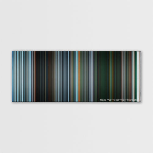Gravity color palette canvas print: thousands of thin vertical stripes of color