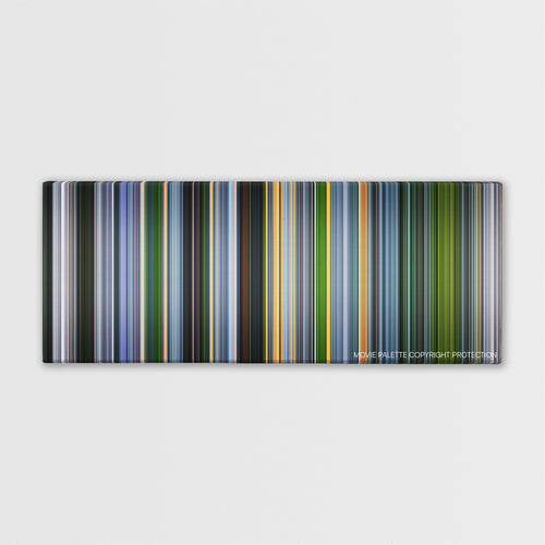 The Experiment color palette canvas print: thousands of thin vertical stripes of color