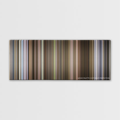 Self/less color palette canvas print: thousands of thin vertical stripes of color