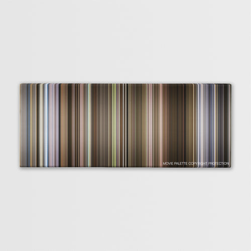 Self/less color palette canvas print: thousands of thin vertical stripes of color