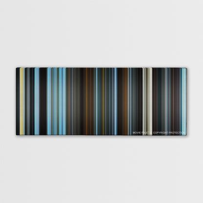 Silent Hill color palette canvas print: thousands of thin vertical stripes of color