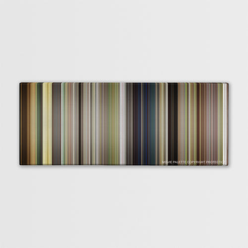 The Internship color palette canvas print: thousands of thin vertical stripes of color