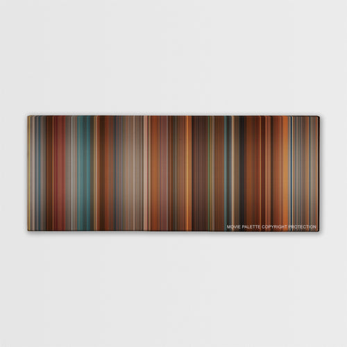 The Ugly Truth color palette canvas print: thousands of thin vertical stripes of color