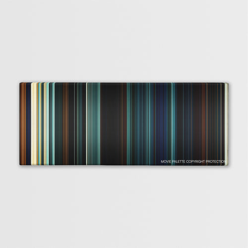 Season of the Witch color palette canvas print: thousands of thin vertical stripes of color