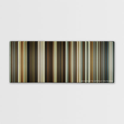 About Time color palette canvas print: thousands of thin vertical stripes of color