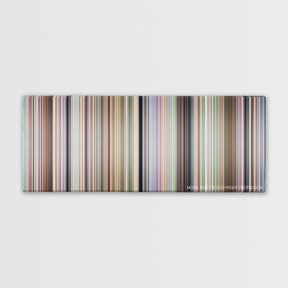 Election color palette canvas print: thousands of thin vertical stripes of color