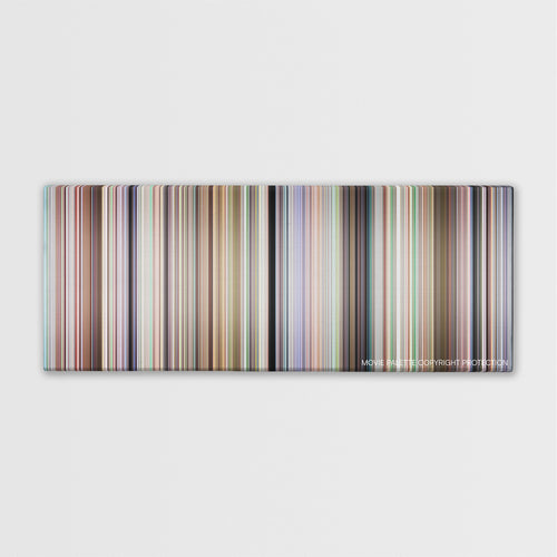 Election color palette canvas print: thousands of thin vertical stripes of color