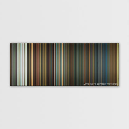 The Purge: Election Year color palette canvas print: thousands of thin vertical stripes of color