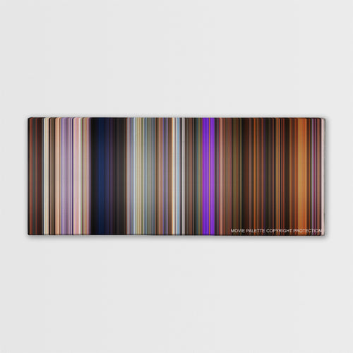 Toy Story 4 color palette canvas print: thousands of thin vertical stripes of color