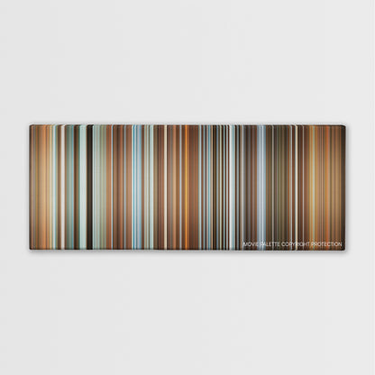 Waiting... color palette canvas print: thousands of thin vertical stripes of color