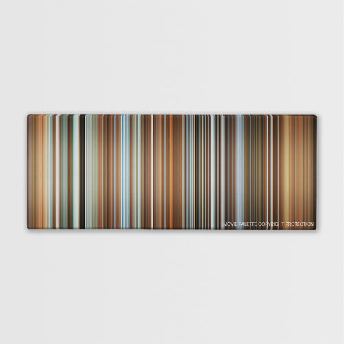 Waiting... color palette canvas print: thousands of thin vertical stripes of color