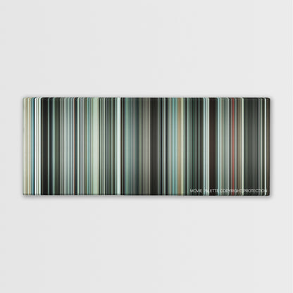 Hereafter color palette canvas print: thousands of thin vertical stripes of color