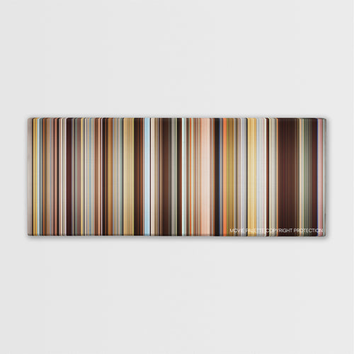 Demolition color palette canvas print: thousands of thin vertical stripes of color