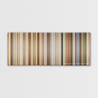Instant Family color palette canvas print: thousands of thin vertical stripes of color