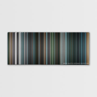 I, Robot color palette canvas print: thousands of thin vertical stripes of color