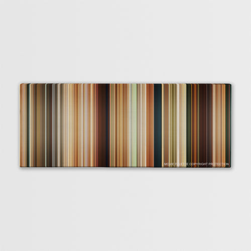 Madagascar: Escape 2 Africa color palette canvas print: thousands of thin vertical stripes of color
