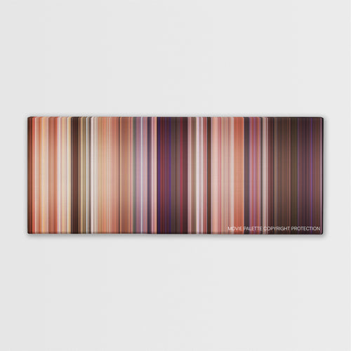 The Hot Chick color palette canvas print: thousands of thin vertical stripes of color