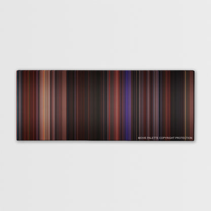 Hocus Pocus color palette canvas print: thousands of thin vertical stripes of color
