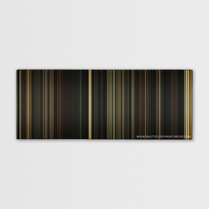 Gangster Squad color palette canvas print: thousands of thin vertical stripes of color