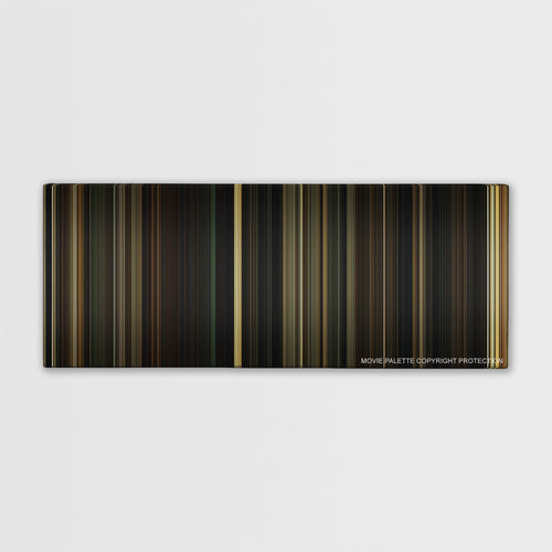 Gangster Squad color palette canvas print: thousands of thin vertical stripes of color